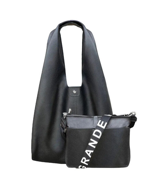 Жіноча сумка 2-в-1 шоппер та сумка через плече Grande Pelle 748710 фото, картинка, изображение