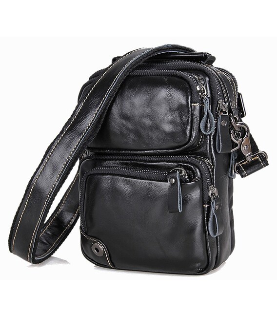 Сумка чоловіча Vintage 14437 Чорна картинка, зображення, фото