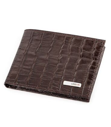 Портмоне чоловіче KARYA 17098 шкіряне Коричневе картинка, зображення, фото
