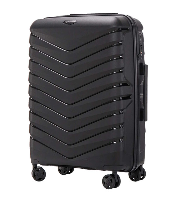 Чемодан Wings PHX01 средний M черный фото, картинка, изображение