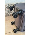 Чемодан Wings 6160 Mini серый 4 колесный фото, картинка, изображение