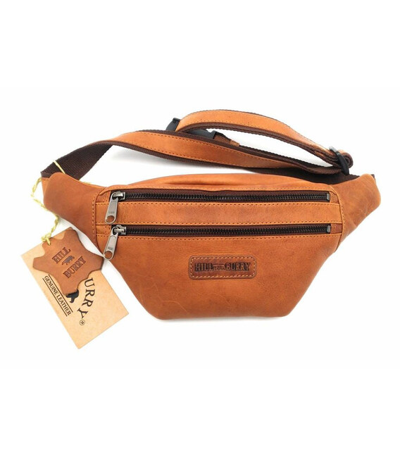 Поясна сумка шкіряна Hill Burry HB3108B коньячна картинка, зображення, фото