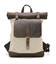 Ролл-ап рюкзак зі шкіри та канвас TARWA RCj-5191-3md слонова кістка картинка, зображення, фото