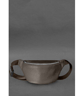 Шкіряна поясна сумка-бананка Kanny темно-бежева картинка, зображення, фото