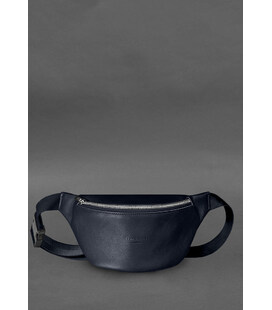 Шкіряна поясна сумка-бананка Kanny синя картинка, зображення, фото