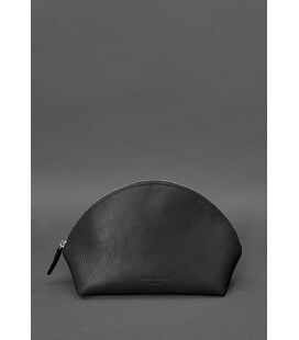 Жіноча шкіряна косметичка 8.0 Чорна картинка, зображення, фото