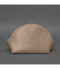 Жіноча шкіряна косметичка 8.0 Світло-бежева картинка, зображення, фото