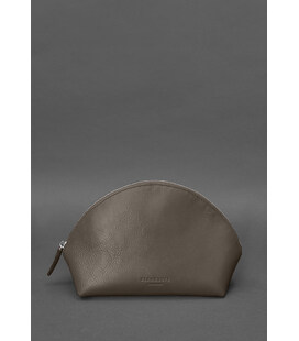 Жіноча шкіряна косметичка 8.0 Темно-бежева картинка, зображення, фото