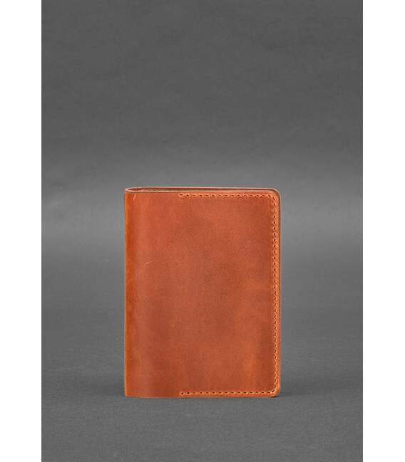 Шкіряна обкладинка для документів 6.3 світло-коричневий Crazy Horse картинка, зображення, фото