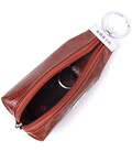 Стильна ключниця із фактурної натуральної шкіри KARYA 22822 Рудий картинка, зображення, фото