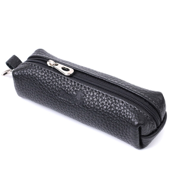 Містка ключниця унісекс з натуральної шкіри Shvigel 16227 Чорна картинка, зображення, фото