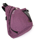 Сумка унісекс через плече смарт текстильна Vintage 20552 Малинова картинка, зображення, фото