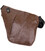 Мужская сумка слинг из кожзама для документов и города Vintage 20566 Темно Коричневая фото, картинка, изображение
