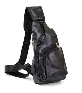 Сумка крос боді смарт зі шкірозамінника Vintage 20571 Чорна картинка, зображення, фото