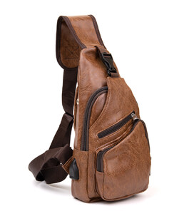 Мужская сумка кросс боди из кожзама для документов и города Vintage 20573 Рыжая фото, картинка, изображение