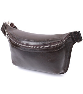 Стильна бананка для чоловіків із натуральної шкіри GRANDE PELLE 22814 Коричневий картинка, зображення, фото