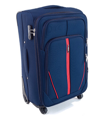 Чемодан RGL S-020 большой L синий 4 колесный фото, картинка, изображение