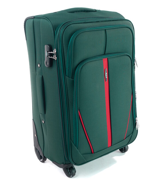 Валіза RGL S-020 середня M зелена 4 колесна - картинка, зображення, фото валізи