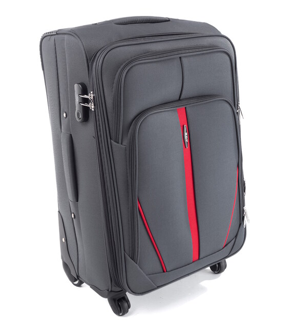 Валіза RGL S-020 середня M сіра 4 колесна - картинка, зображення, фото валізи