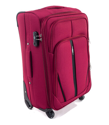 Чемодан RGL S-020 Midi бордовый 4 колесный фото, картинка, изображение