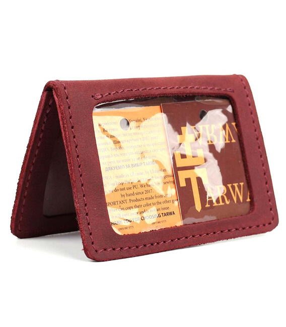 Обкладинка шкіряна для посвідчення, ID паспорта, прав TARWA RW-0114-4sa марсала фото, картинка, изображение