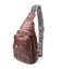 Зручна слінг сумка для жінок з екошкіри Vintage 22747 Коричневий картинка, зображення, фото