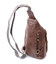 Зручна слінг сумка для жінок з екошкіри Vintage 22747 Коричневий картинка, зображення, фото