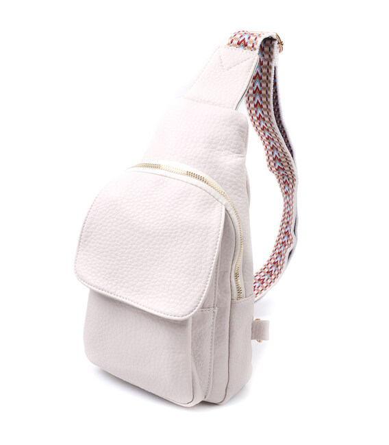 Популярна жіноча сумка з однією лямкою через плече з великозернистої екошкіри Vintage 22761 Молочний картинка, зображення, фото