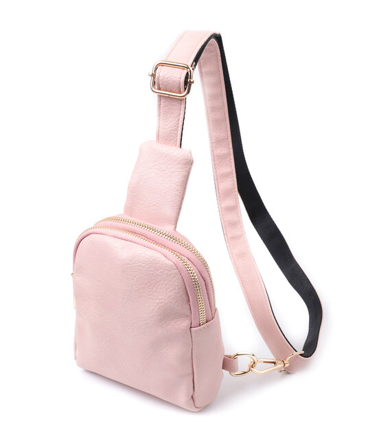 Маленька жіноча сумка через плече з екошкіри Vintage 22782 Рожевий картинка, зображення, фото