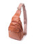 Практичная женская сумка через плечо с отверстием для наушников из экокожи Vintage 22789 Рыжий фото, картинка, изображение
