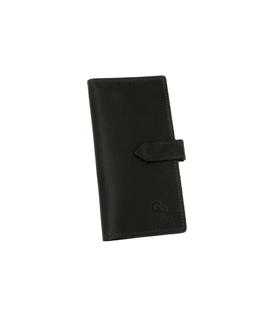 Портмоне чоловіче довге Grande Pelle 523110 чорне картинка, зображення, фото