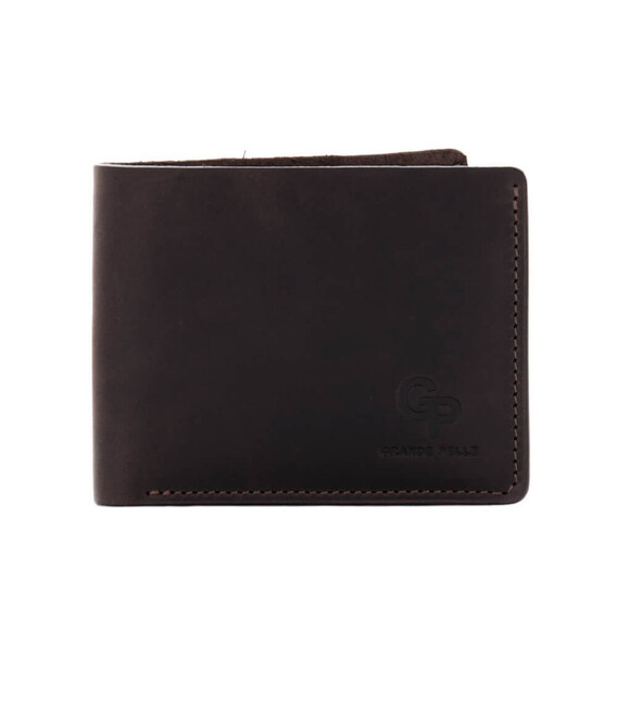 Шкіряне портмоне Grande Pelle 506120 чоловіче подвійного додавання (біфолд) картинка, зображення, фото