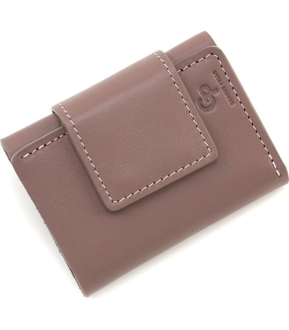 Портмоне шкіряне, глянець, пудра Grande Pelle 504665 картинка, зображення, фото