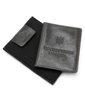 Посвідчення офіцера Grande Pelle 259620 коричнева картинка, зображення, фото