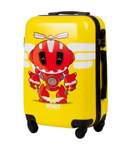 Чемодан Wings Kids маленький S Yellow Robot фото, картинка, изображение