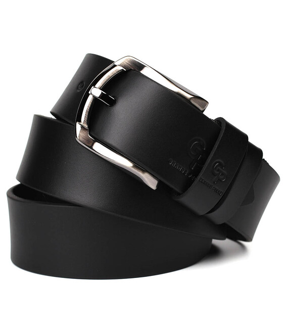 Шкіряний ремінь чорний 40мм Grande Pelle 410508800 фото, картинка, изображение