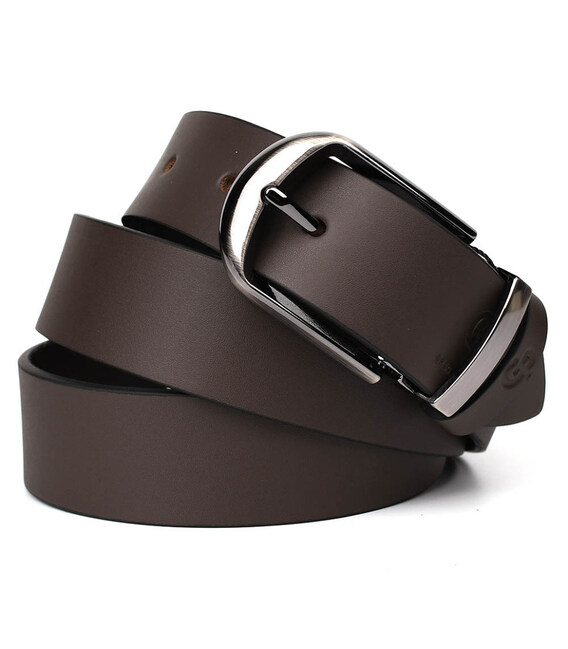 Шкіряний ремінь коричневий 35мм Grande Pelle 313512861 картинка, зображення, фото