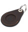 Шкіряний чохол тримач для Apple Air Tag коричневий Grande Pelle 463120 фото, картинка, изображение