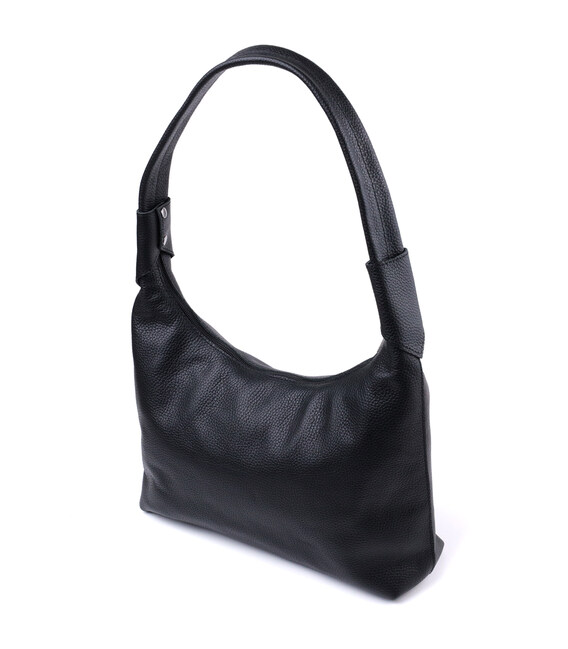 Жіноча сумка на плече з натуральної шкіри флотар Shvigel 22827 Чорна картинка, зображення, фото