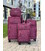 Чемодан Wings 6018 Midi бордовый 4 колесный фото, картинка, изображение