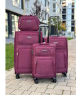 Чемодан Wings 6018 Mini бордовый 4 колесный фото, картинка, изображение