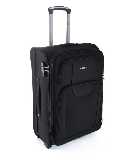 Чемодан RGL 1003 большой L 2 колесный черный фото, картинка, изображение
