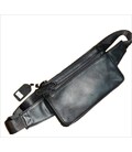 Бананка на несколько отделов в гладкой коже TDING BAG 6800A фото, картинка, изображение