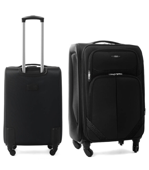 Чемодан RGL S-010 маленький S черный 4 колесный фото, картинка, изображение