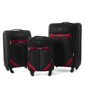 Валіза RGL S-010 Maxi чорно-червона 4 колесна картинка, зображення, фото