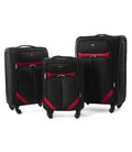 Валіза RGL S-010 велика L чорно-червона 4 колесна картинка, зображення, фото