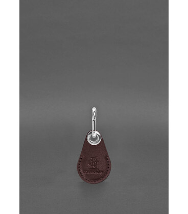 Шкіряний чохол для Apple AirTag без віконця Бордовий картинка, зображення, фото