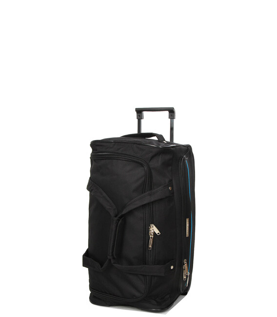 Сумка дорожная на колесах Madisson 21452 черная фото, картинка, изображение