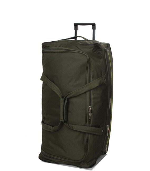 Сумка дорожная на колесах Madisson 21472 зеленая фото, картинка, изображение