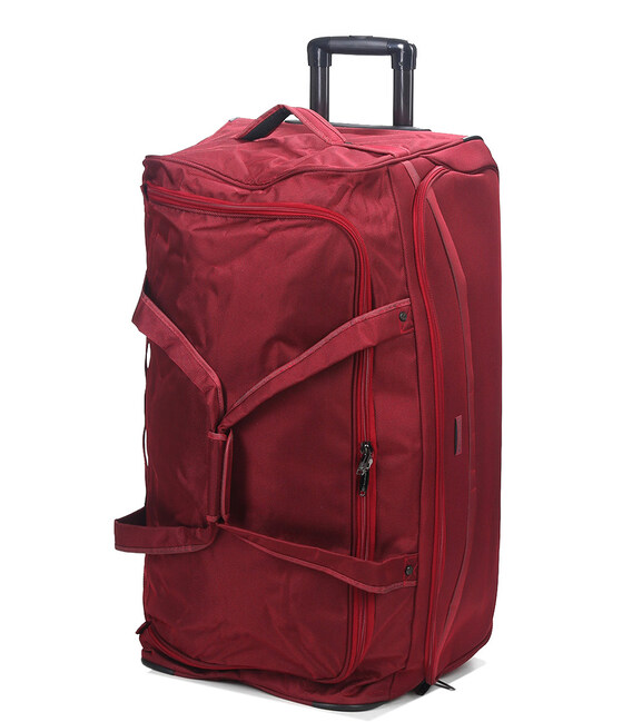 Сумка дорожня на колесах Snowball 37182 бордова картинка, зображення, фото